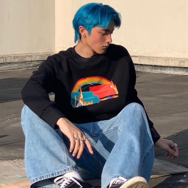 Rainbow sofa sweatshirt