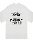 Say sorry T