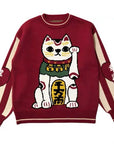 Lucky cat sweater