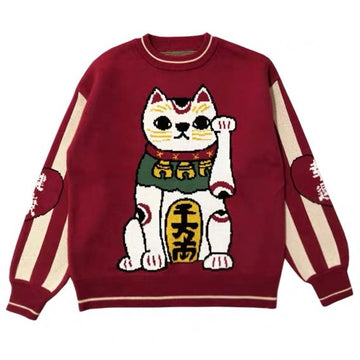 Lucky cat sweater