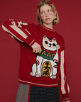Lucky cat sweater